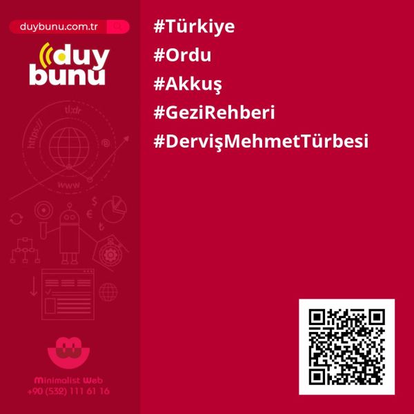 Derviş Mehmet Türbesi › Gezi Rehberi | Akkuş | Ordu