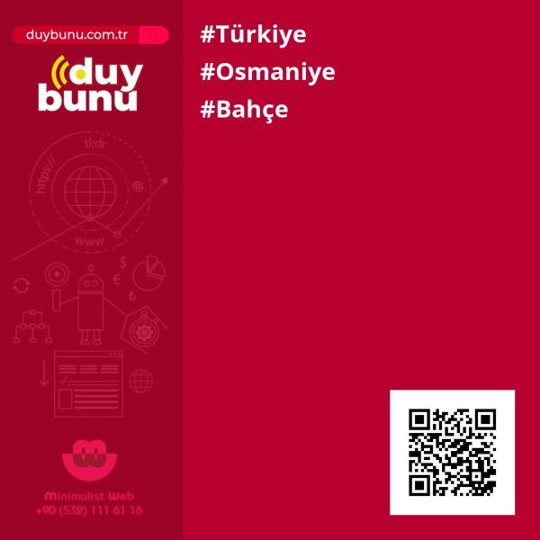 Bahçe Rehberi › Osmaniye | duyBunu